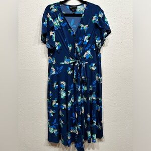 Donna Morgan Navy Floral Dress